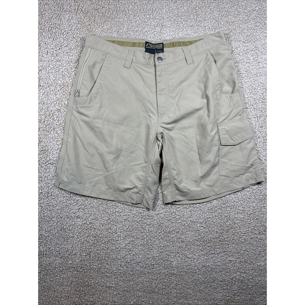Mountain Khaki Men's Shorts Size 36x Khaki Tan Outdoor Hiking Casual Relaxed Fit